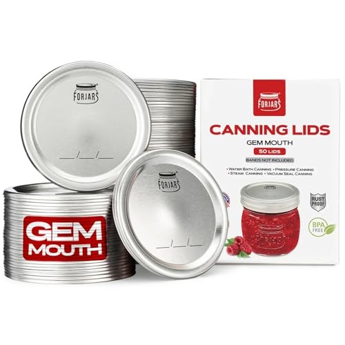 Canning Lids Gem Mouth 50 pack